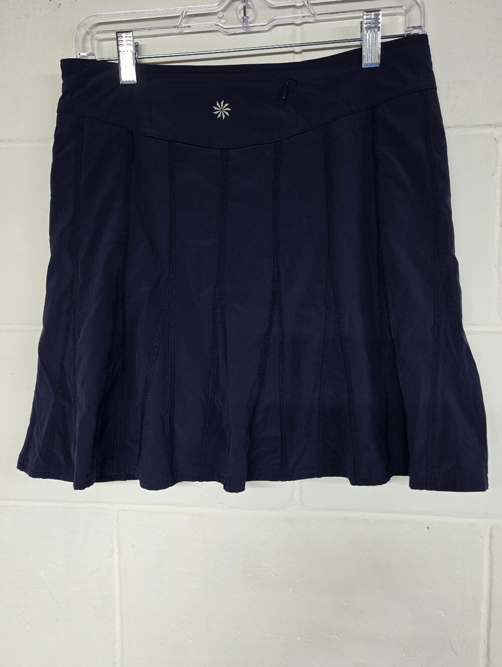 Athleta Navy Skater Skirt with Star Waist Detail
